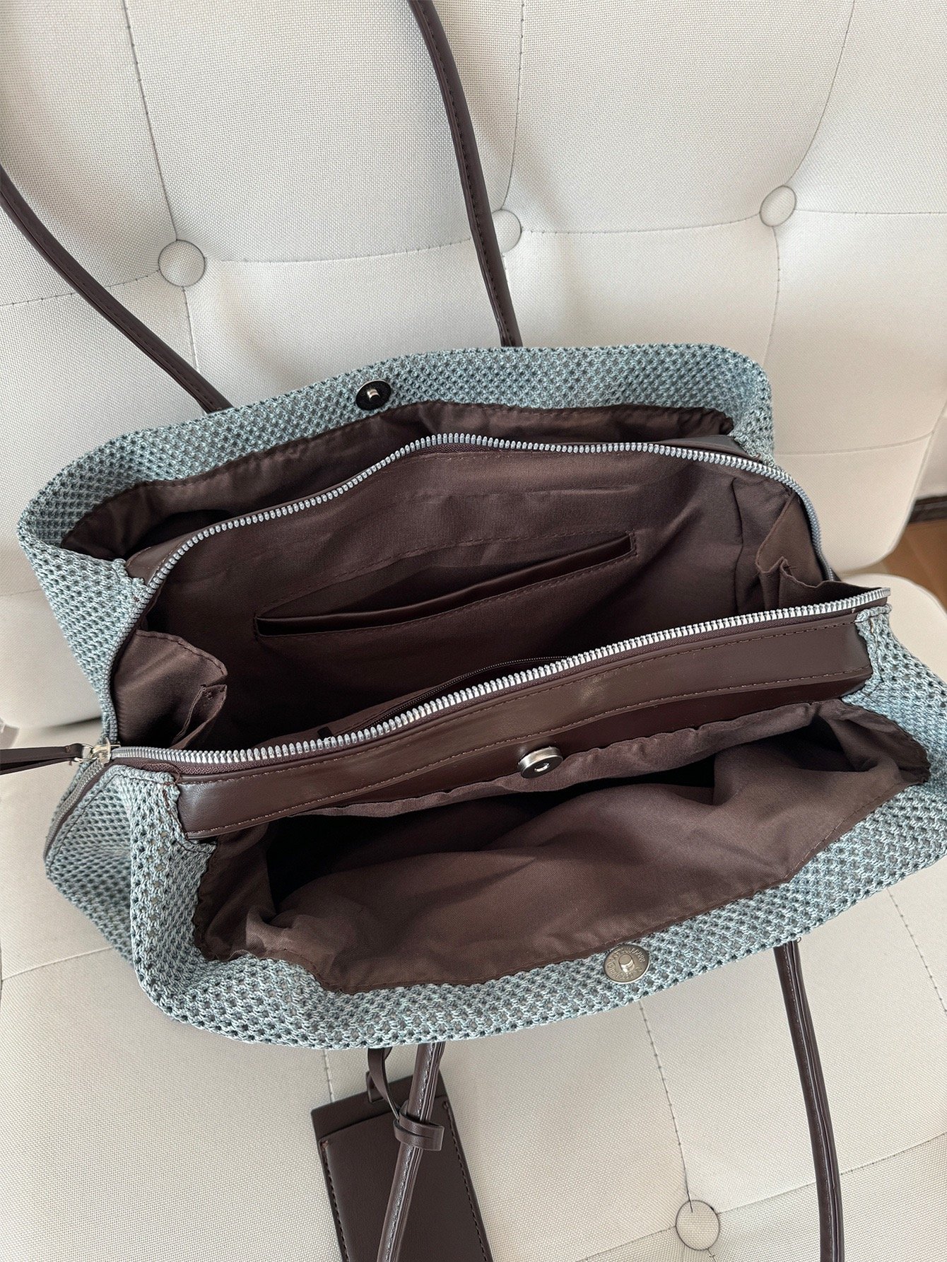Tote Texture Exquisite Blue