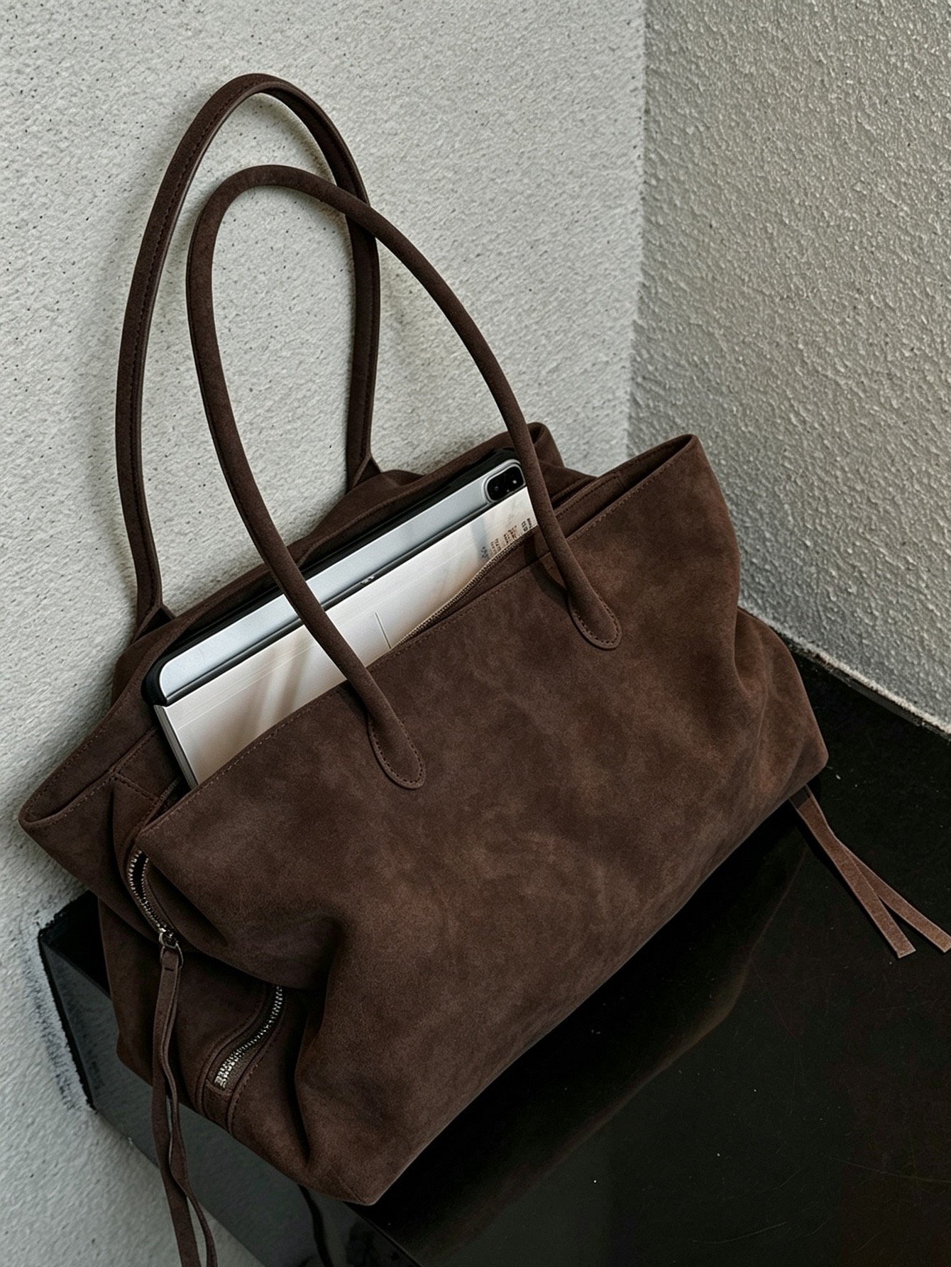Tote Suede Coffee
